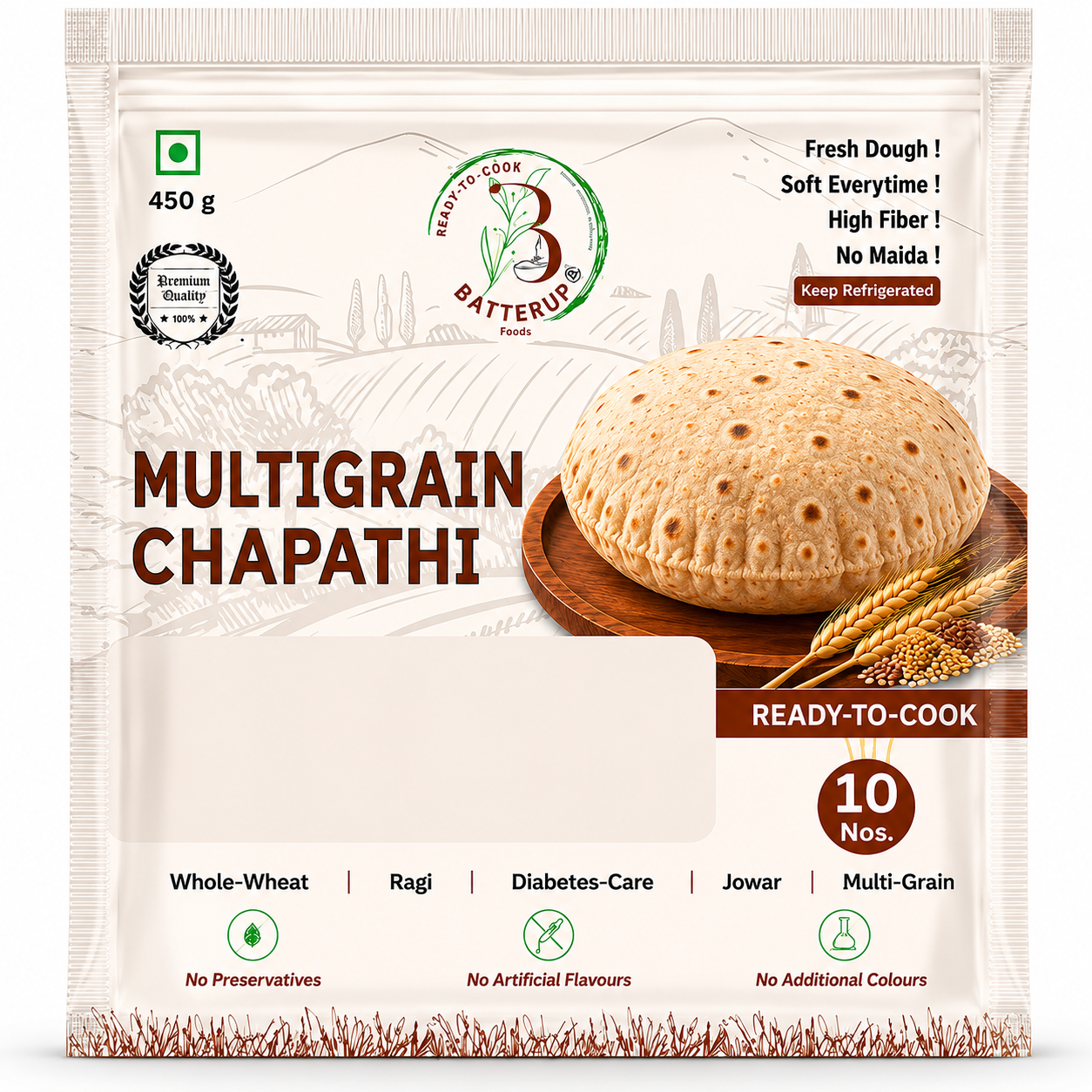Multigrain Chapathi